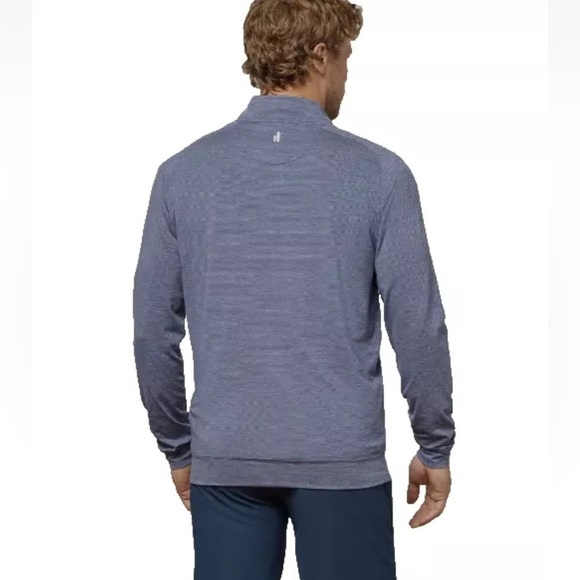 Johnnie-O Vaughn Striped PREP-Formance 1/4 Zip Pullover Mens S in Twilight Blue - Picture 2 of 10